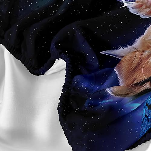 Miniatura 4 de AILONEN Sábana bajera ajustable con temática de gatos para niñas y niños, juego de sábanas individual XL de gato para adolescentes, sábanas de