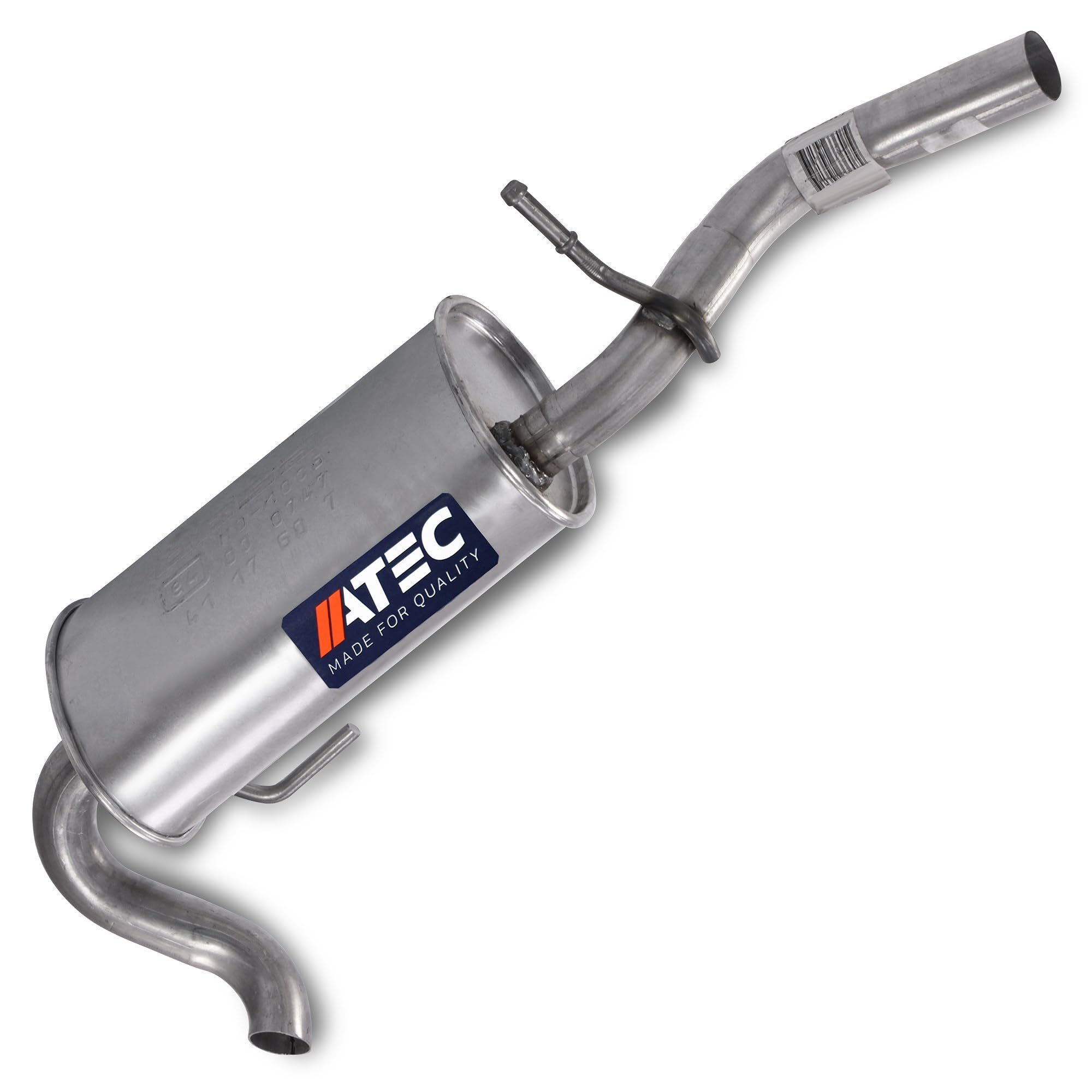 ATEC Germany 1x Endschalldämpfer Kompatibel mit SEAT AROSA (6H1), VW LUPO I (6X1, 6E1)