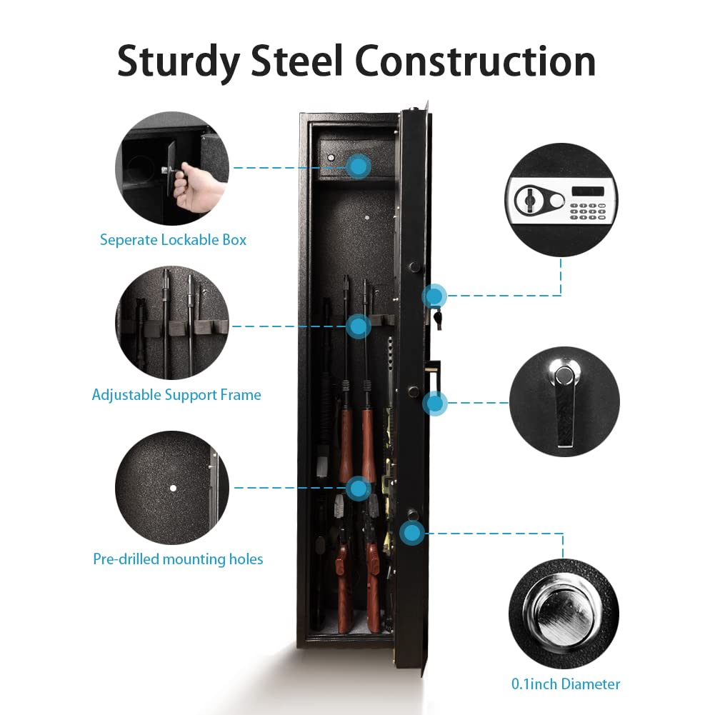 Buy AEGIS Gun Safes for Rifles and Shotguns, Quick Access 5 Gun Gun