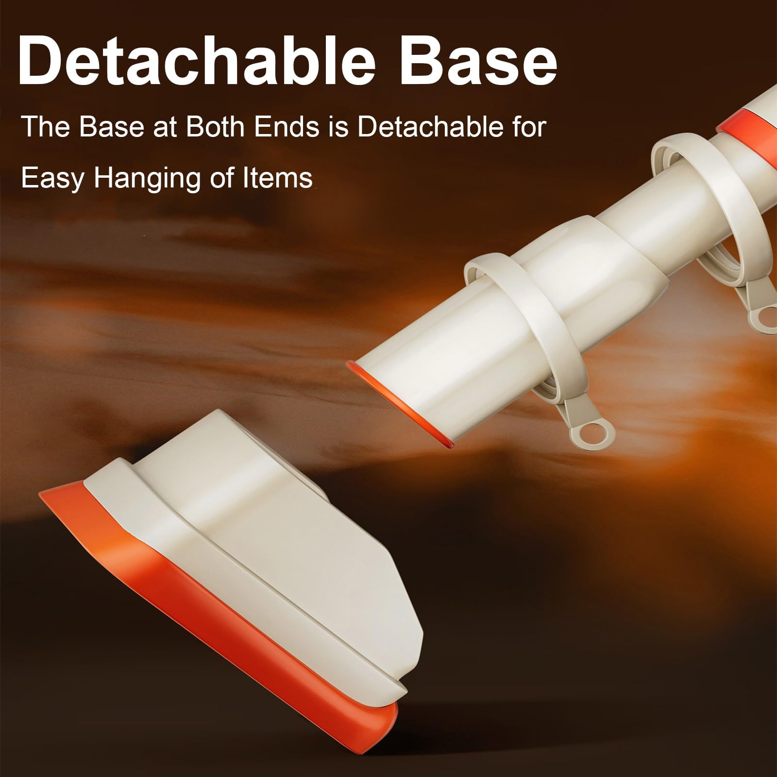 Btringle Rideau de 55 à 495 Cm, Barre Rideau de Tension Antidérapante, Acier Inoxydable, Sans Perçage pour Salle de Bain et Dressing(Beige,240-345cm/94-136in)