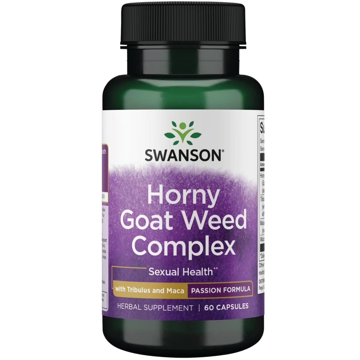 Swanson Horny Goat Weed Complex, 60 Capsules, 1 Pack 60 Count (Pack of 1)