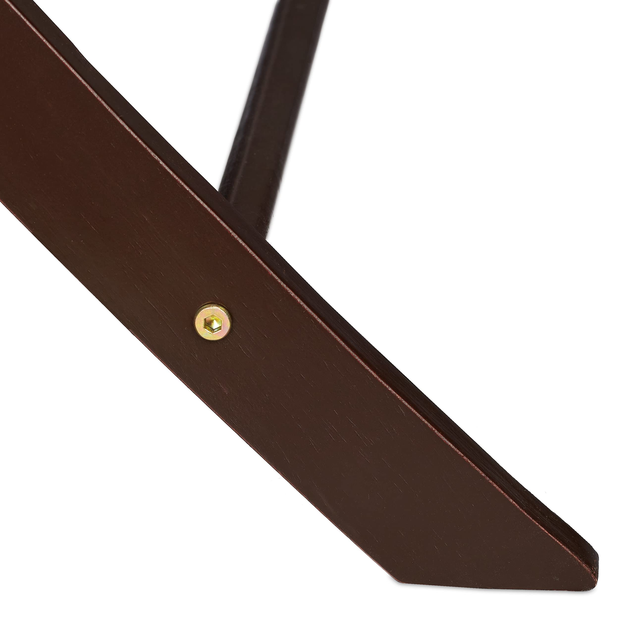 Relaxdays Portavaligie Pieghevole, Scaffale in Legno, Cavalletto Reggivaligie, HxLxP: 52,5 x 66,5 x 48 cm, Marrone