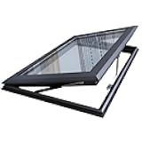 Skylights & Roof Windows, Customizable Electric Skylight Windows for House Roof, Double Tempered Glass and Aluminum Alloy Frame, for Sun Room Stairway Garage