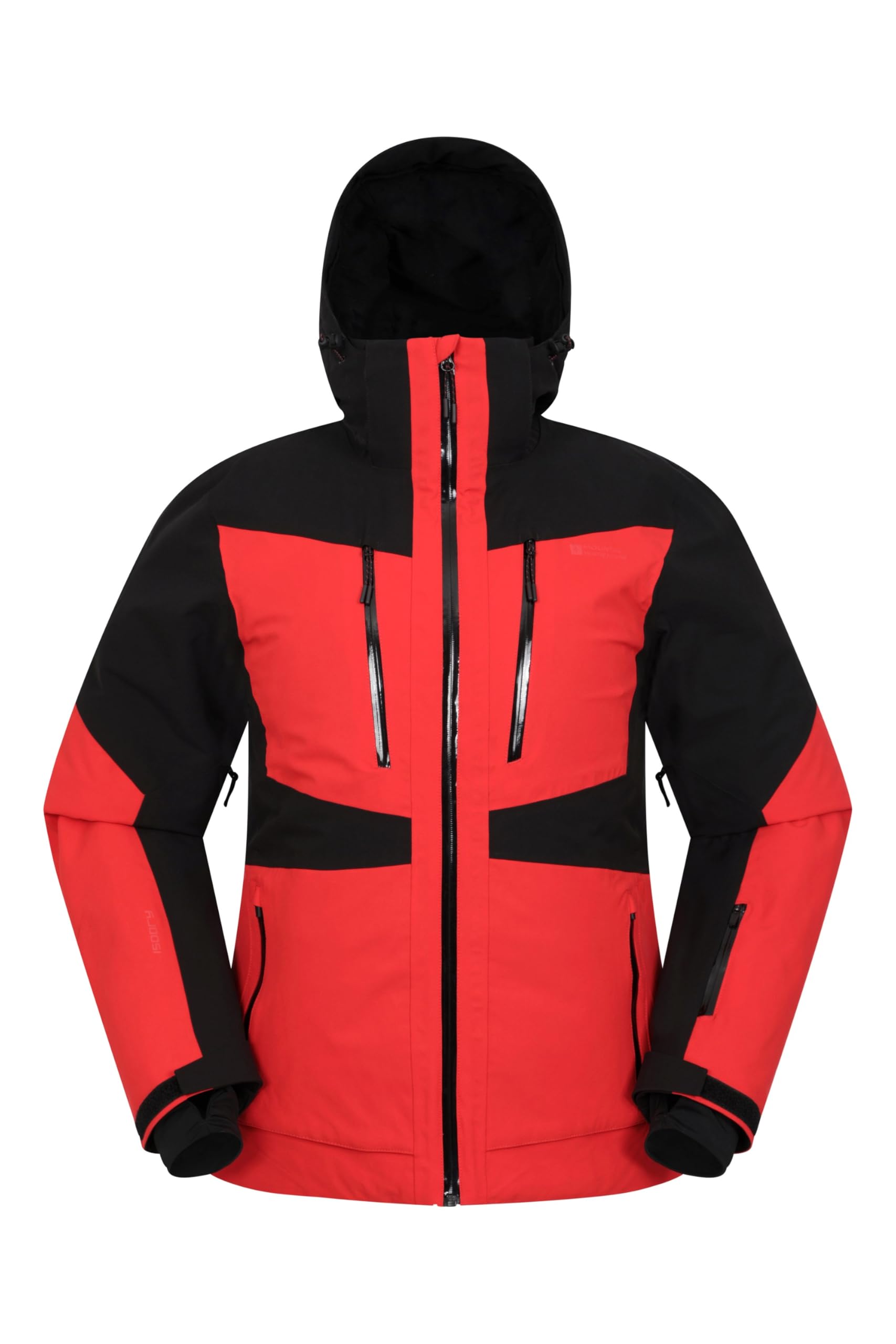 Mountain Warehouse Active Red Intergalactic Mens Extreme Ski Jacket - Waterproof & Breathable Coat With Pockets, Thermal Tested -40°C - For Winter, Skiing, Winter Sports, Outdoors 3XL 3Xl Plus