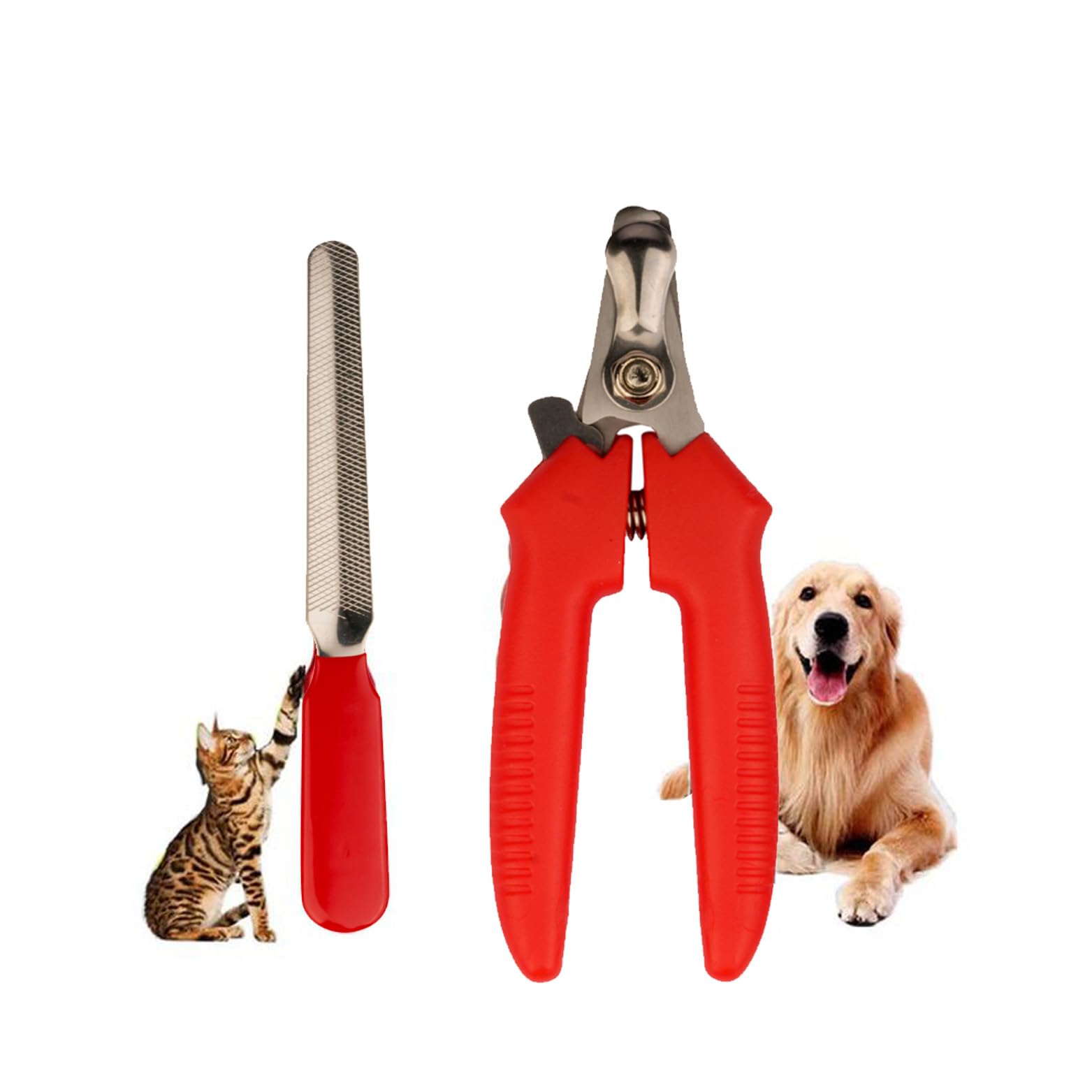 Dog Nail Cutter Clipper and Filer,Claw & Nails Clippers Grinder Grooming Trimmer for Small, Medium, Large Dogs and Cats, Red (B0CX1QQQVJ) Amazon Price History, Amazon Price Tracker