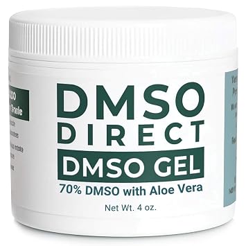 DMSO Gel with Aloe Vera 4oz - 70% Dimethyl Sulfoxide 99.99% Pure Pharma-Grade DMSO - DMSO Direct