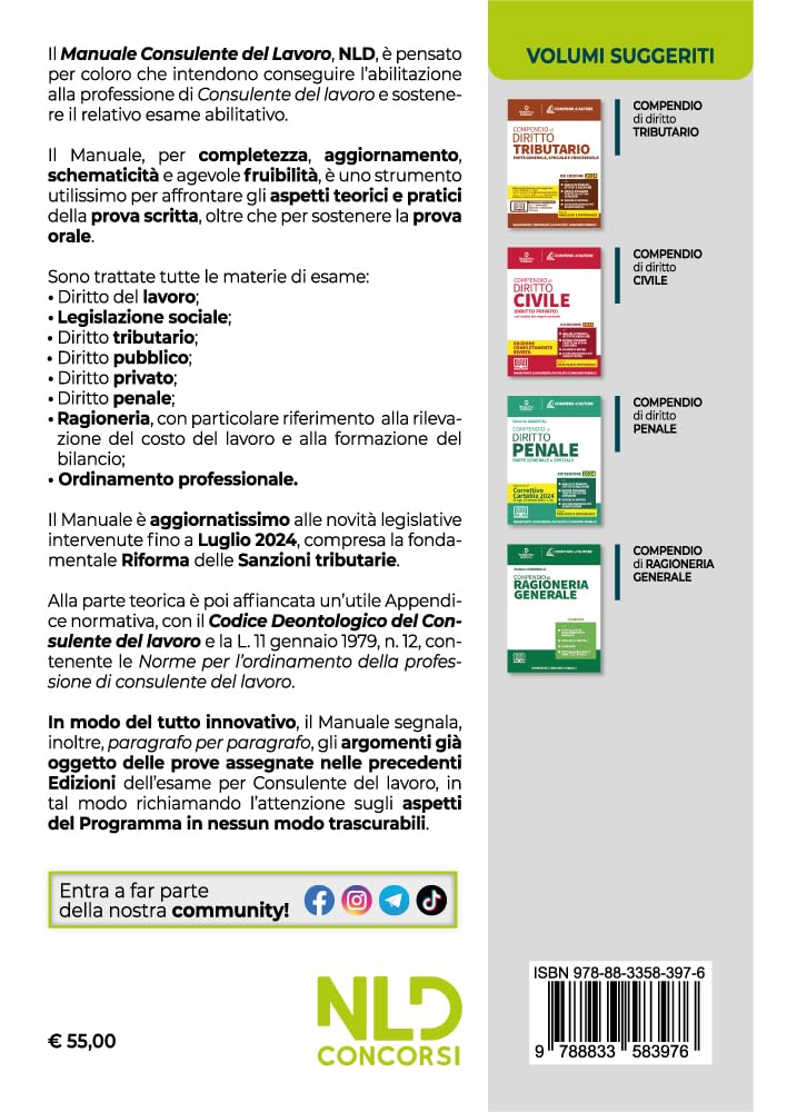 Esame di Stato per consulente del lavoro. Manuale completo per la prova scritta e orale. Nuova ediz.