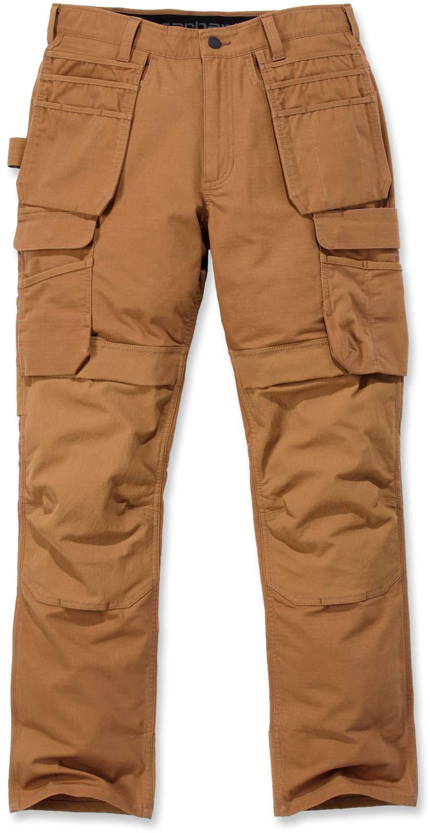 Carhartt 103337 Relaxed Fit Cargo Work Trousers, Brown 38"" x 32""