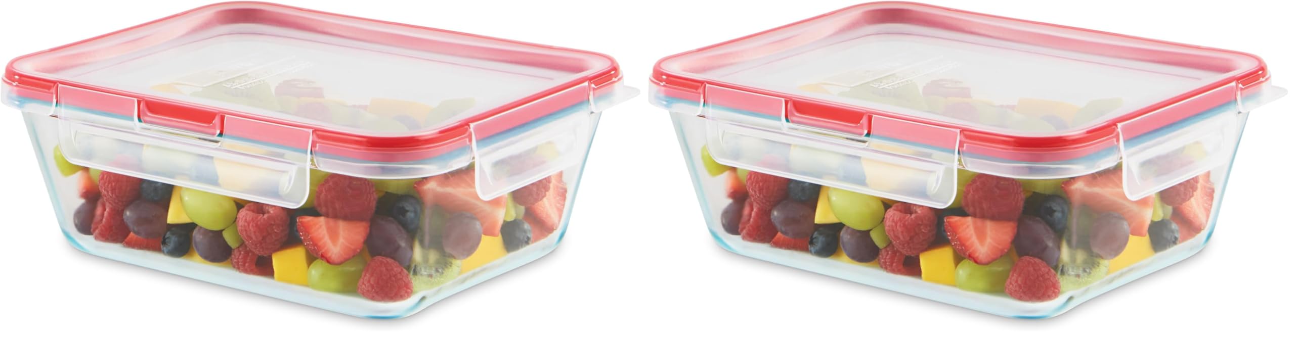 Freshlock Glass Food Storage Container, Airtight & Leakproof Locking Lids, Freezer Dishwa…