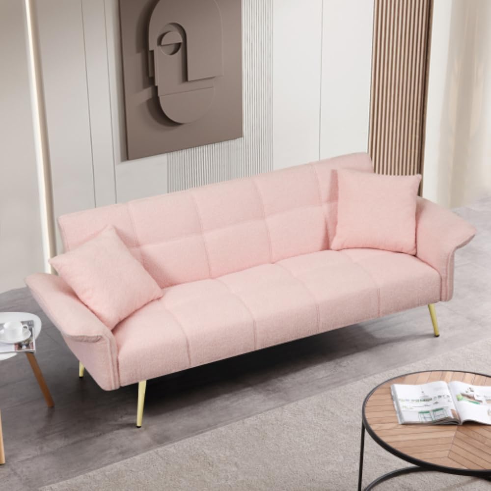lcvtos Futon Sofa Bed,Adjustable Folding Sofa Bed
