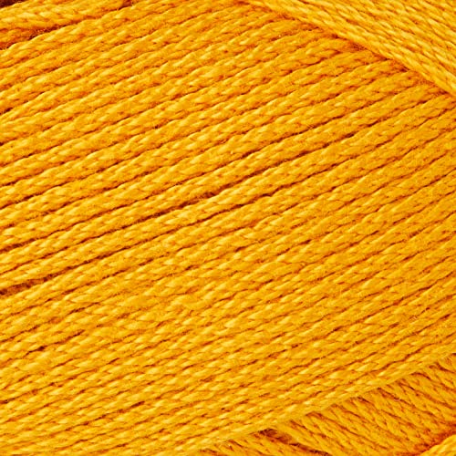 Image of Lion Brand Yarn (1 Skein) 24 /7 Cotton Yarn, Goldenrod (Pack of 2)