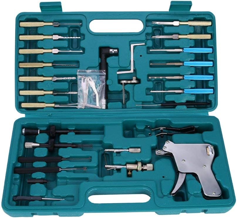 Loboo Idea Lock Pick Gun, Lockpicking Gun for Locksmith, Lock Pick Set Lockpicking Tool Kit