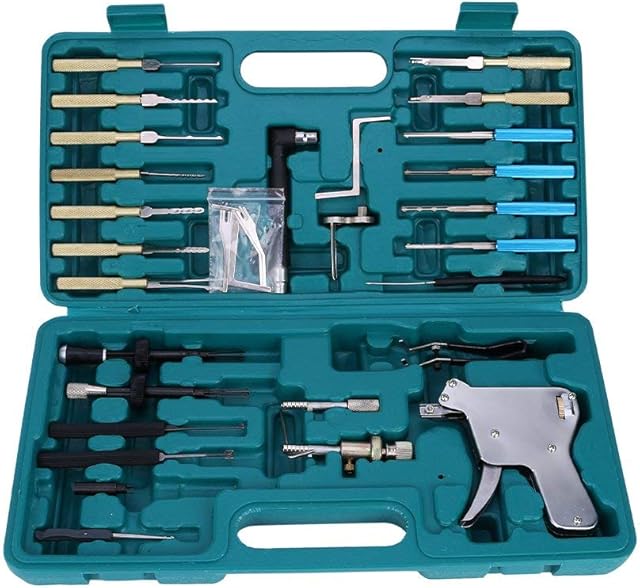 Loboo Idea Lock Pick Gun, Lockpicking Gun for Locksmith, Lock Pick Set Lockpicking Tool Kit