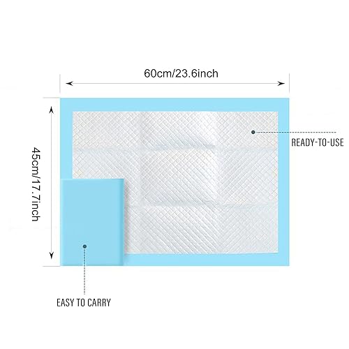 Miniatura 2 de Cambiadores desechables, paquete de 50 almohadillas de cambio de pañales portátiles súper absorbentes para bebé, almohadillas suaves a prueba de