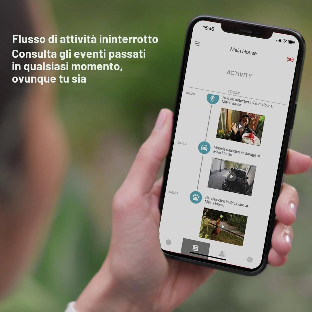 Yale Campanello Smart SV-VDB-1A-W Bianco, Visualizzazione Live Full HD, Audio bidirezionale, Registrazioni di Movimento, Visione Notturna, Chiamata in Tempo Reale, Gestione Tramite l'app Home