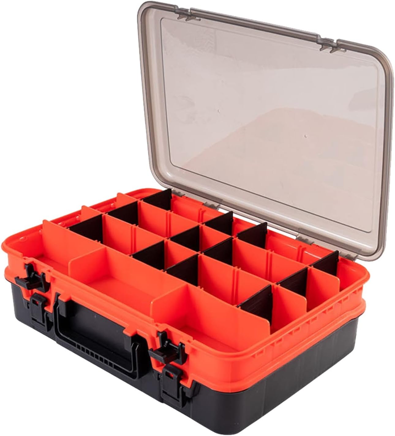 Fishing Bait Box Double-Layer Toolbox Compartment Detachable Multi Grids Lightweight Gear Accessories Tool