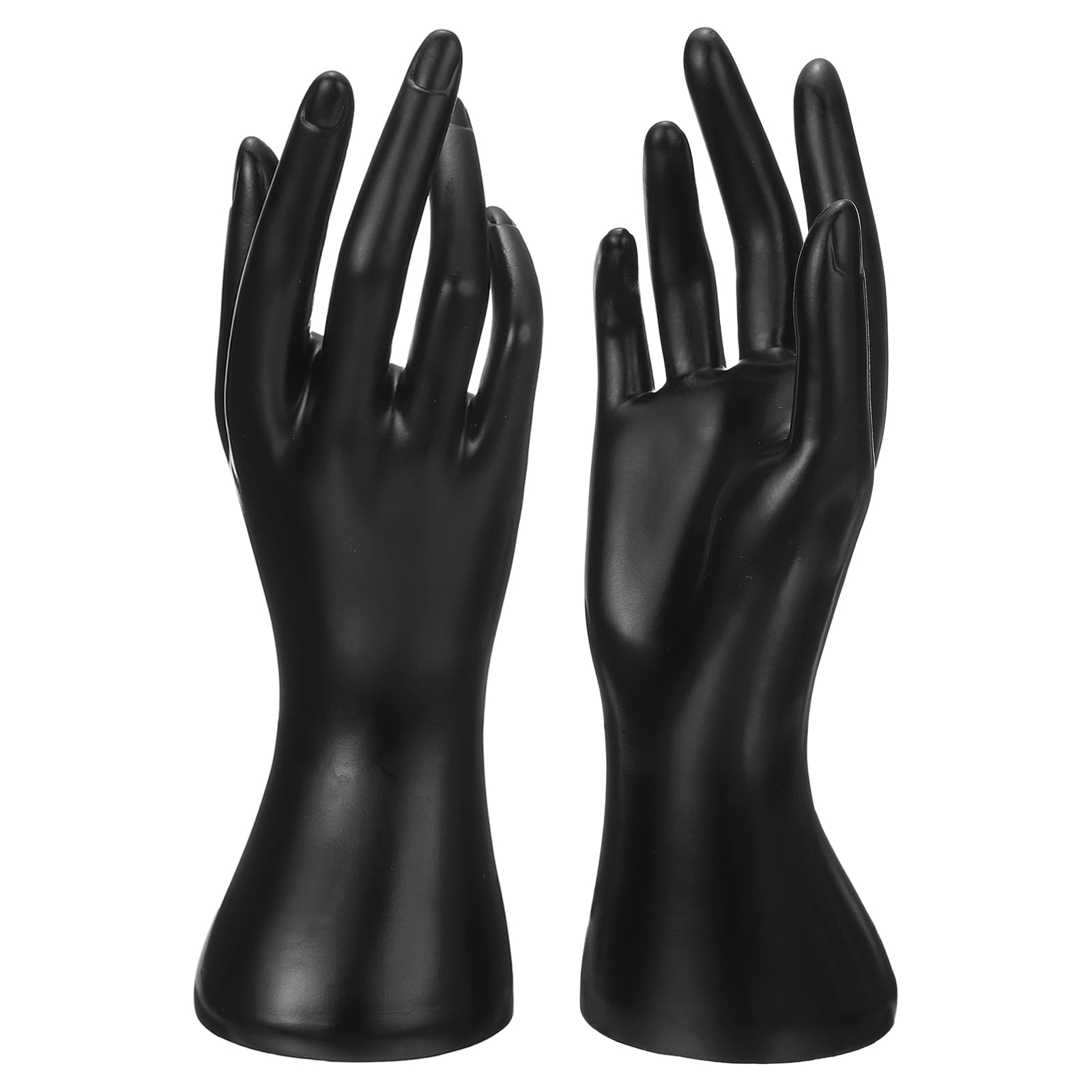 Présentoir à bijoux à main lot de 2 supports noirs pour bagues et bracelets