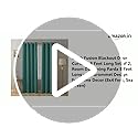 Image of Cloth Fusion 75% Blackout Door Curtains 8 Feet Long Set of 2, Room Darkening Parda with Stainless Steel Grommets for Home Decor (8x4 Feet, Sea Green)