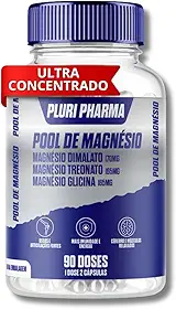 Pool de Magnésio (L-Treonato 165mg + Dimalato 170mg + Quelato 165mg) com 90 Doses
