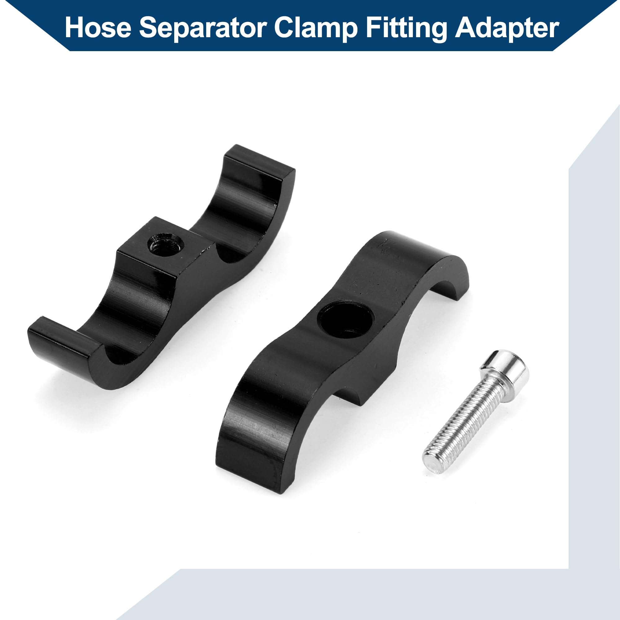 Morsetto Separatore Tubo Adattatore/Tubo Linea Separatore Strumento AN10 20mm 4pz Nero