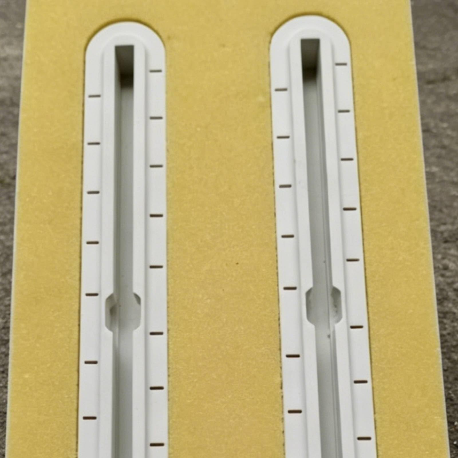 Aileron de Planche de Surf Support de Boîtier de Dérive Plate Arrondis Double en Plaque PVC pour Installation Simple sur, 39 19 3.5CM avec Boîte De Gouvernail Noire
