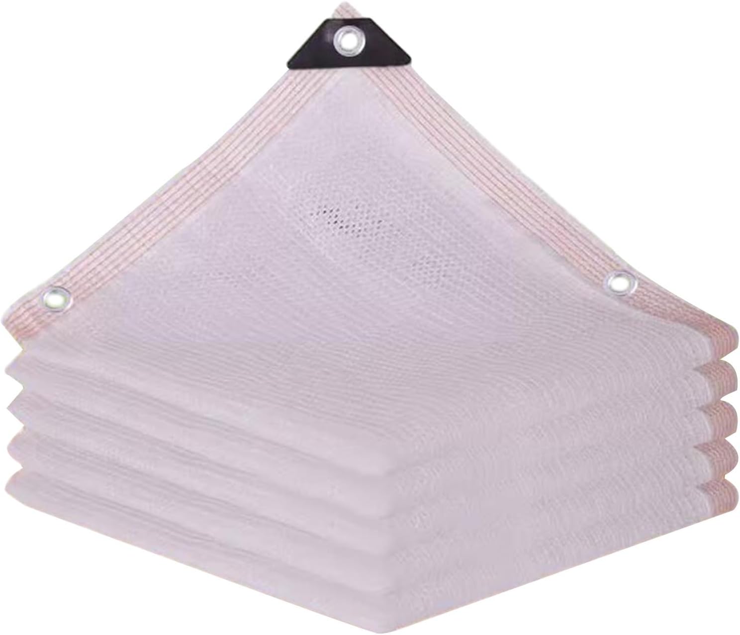 Garden Shade Netting White Sunblock Shade Cloth 55% Shade Net with Grommets,Breathable Shade Mesh Tarp for Greenhouse Plant Flower(2x4.0 m)