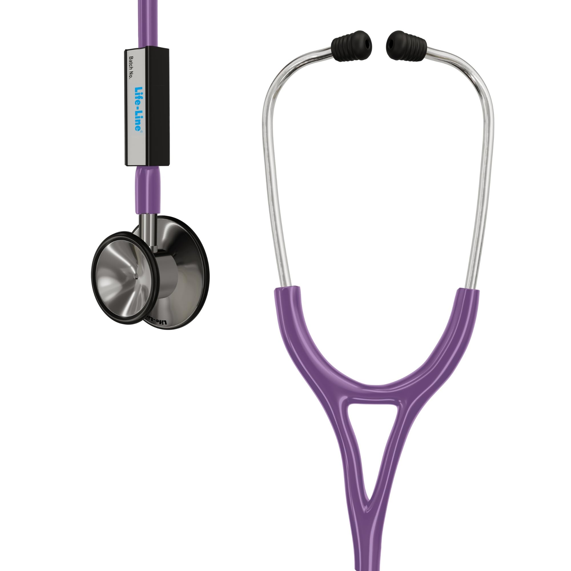 LIFE LINE Excel 2 Stethoscope (Purple) | Stainless Steel Chest Piece | Stronger Headset | 2-way Tube | Best for Doctors, Nurses, Students