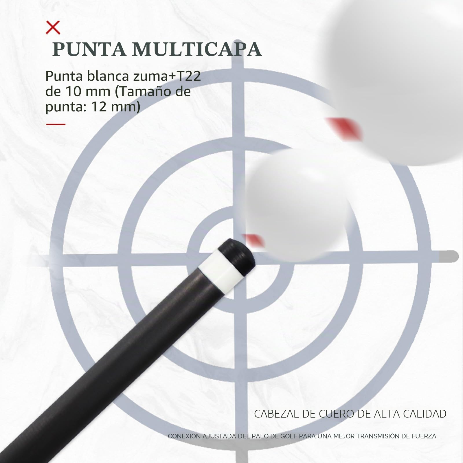 OKHEALING Taco de billar de carbono T700 de fibra de carbono de 56 pulgadas XTC punta de 12 mm, accesorios de billar 1/2 junta hecha a mano recta para 8 bolas/9 bolas, 18-20 onzas