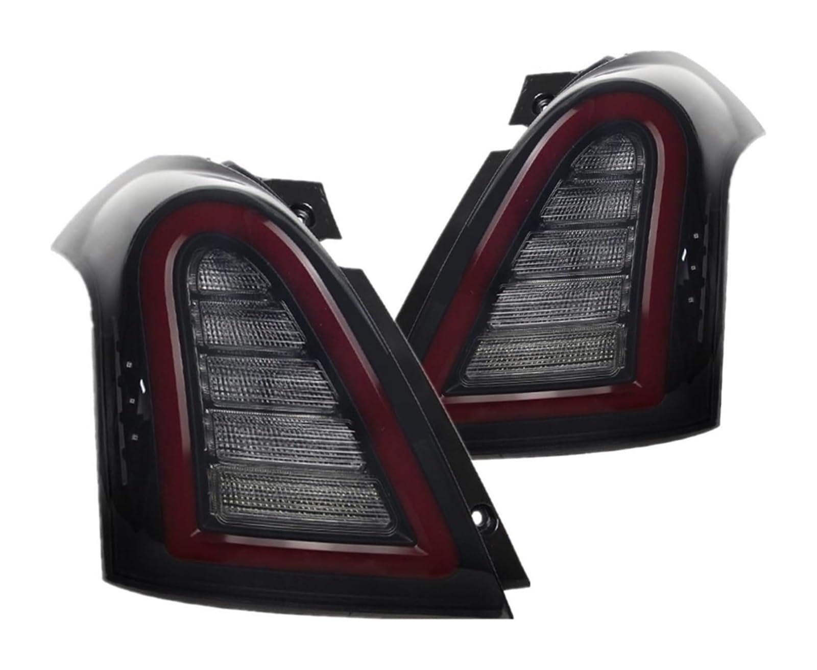 Para Suzuki Para Swift 2005-2016 Luces Traseras Coche Señal Montaje Luz Trasera Freno Antiniebla Señal Giro Espejo(2pcs Taillights 1)