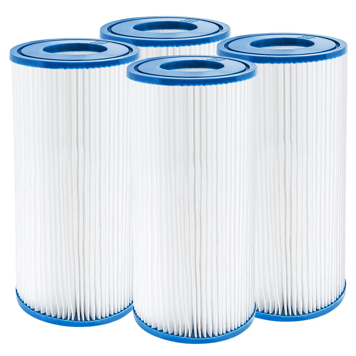 WuYan Lot de Rechange pour Intex Piscine Cartouche de Filtre Type A 29002 de (4 filtres)