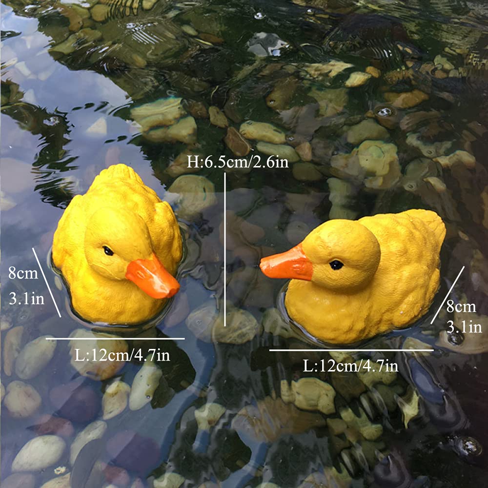 Amazon.co.jp: 白鳥のプールに浮かぶ置物、白い白鳥の庭の鳥の像、鯉の