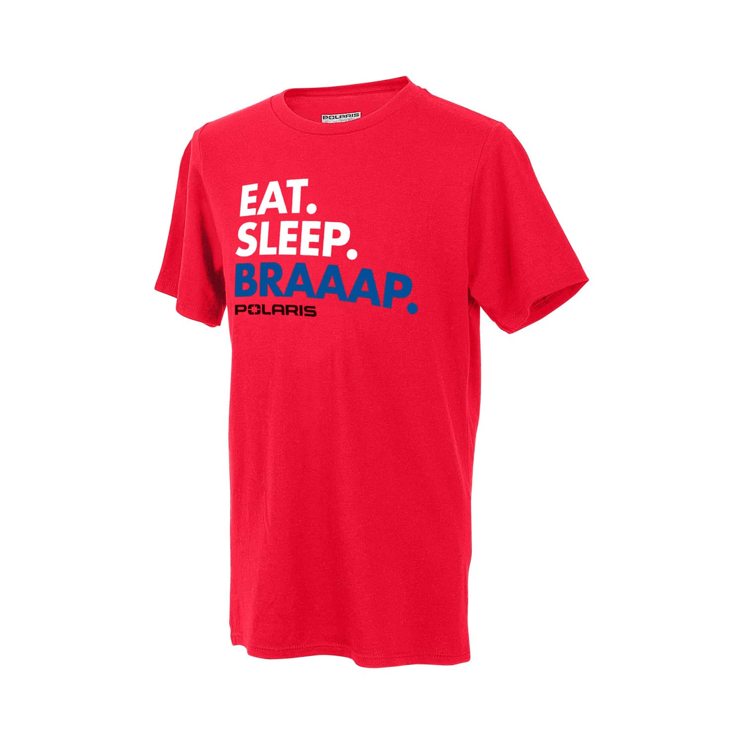 Polaris Off Road Youth Eat. Sleep. Braap. Tee - S Red
