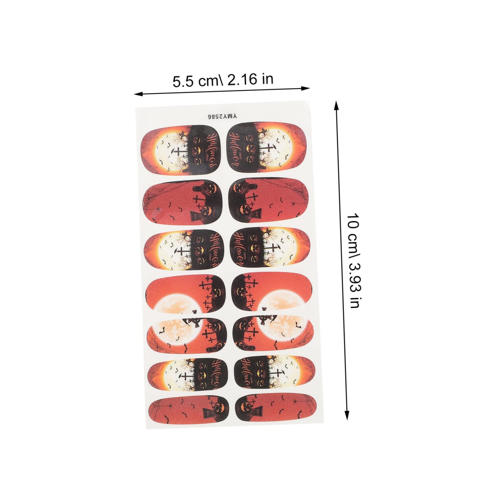 ABOOFAN 40 Fogli Adesivi Per Unghie Di Halloween Adesivi Ragno Applicazioni Per Unghie Di Halloween Decalcomanie Per ie Horror Impacchi Per ie Di Modello Manicure