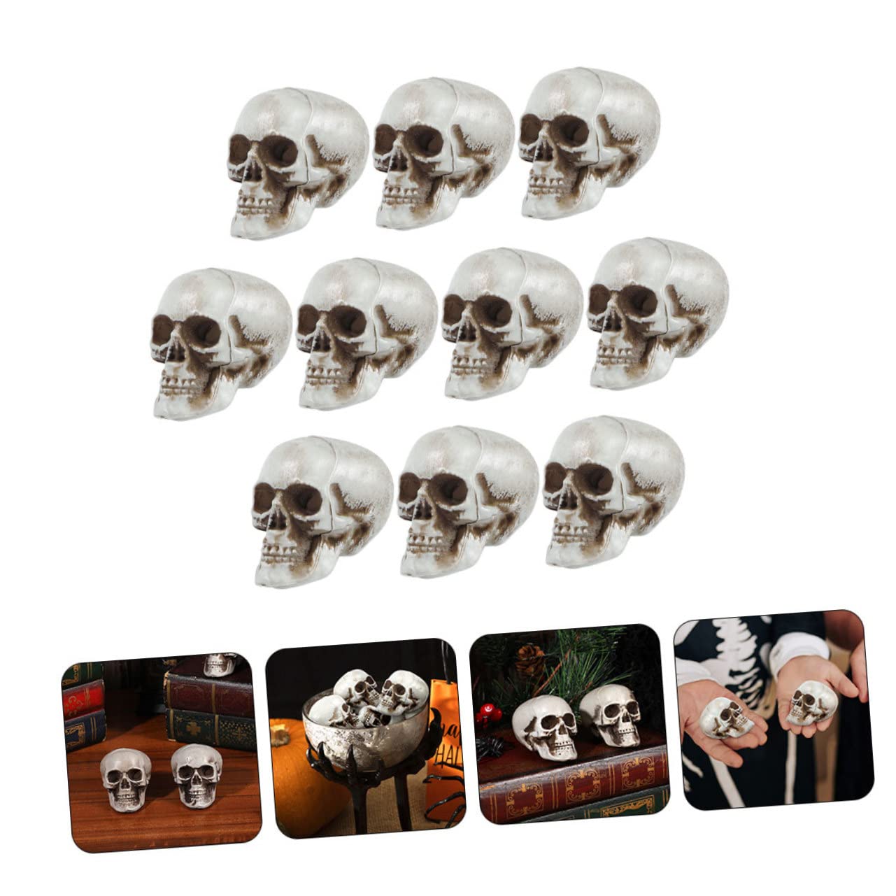 Alipis 30pezzi Scheletro Halloween Realistiche Decorazioni Spaventose Per Festive e Decorazioni Per Ed