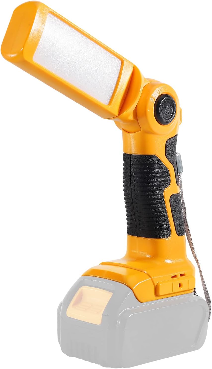 YEX-BUR Led Work Light for Dewalt 20v Battery, 12W 1000LM Cordless Handheld Spotlight with USB Port LED Jobsite Light Desk Lamp Flashlight for Camping Workshop Garage