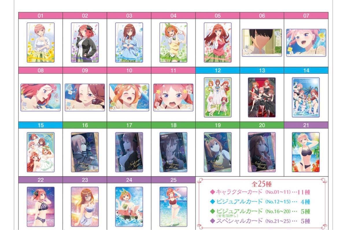 Amazon.co.jp: 一部五等分の花嫁 ウエハースカード全シリーズセット 