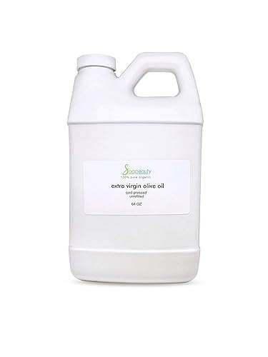 Soapeauty ACEITE DE OLIVA EXTRA VIRGEN PORTADOR PREMIUM PRESIONADO EN FRÍO PURO 64 OZ