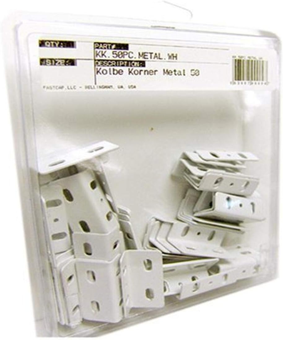 Metal Kolbe Korner -50 Pack White - KK.50PC.METAL.WH