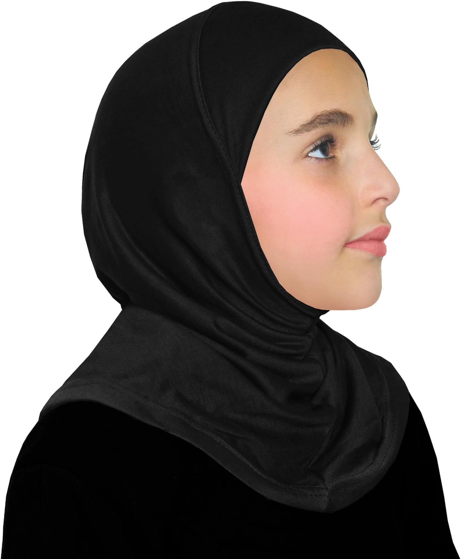 Cotton Hijab for Girls Amira Muslim Kids Head Scarf Ready to Wear Easy Instant