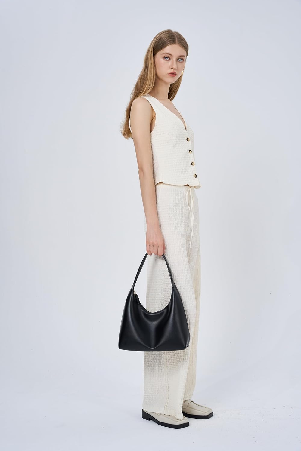 Small Hobo Bag Crescent Bag Y2K Purse Everyday Purse Trendy Purses for Women 2025 - Image 3