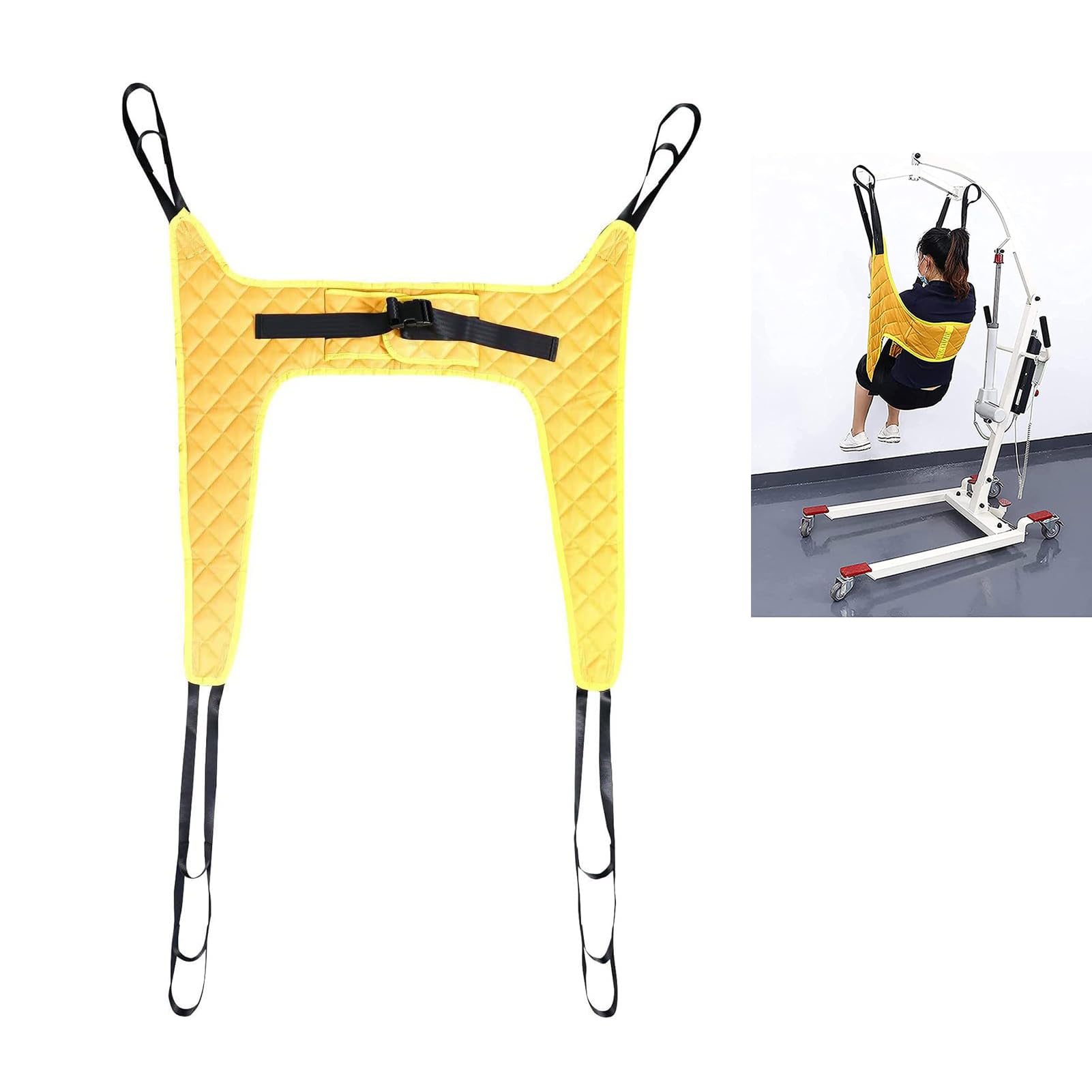 Harnais de levage complet pour personnes handicapées, sangle de levage pour patient de 200 kg, écharpe universelle respirante pour personnes âgées handicapées, réutilisable, levage complet du corps