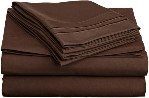 Miniatura 6 de Elegance Linen - Juego de sábanas ultrasuaves de lujo de 1200 hilos, calidad egipcia, bolsillo profundo de hasta 16 pulgadas, resistente a las