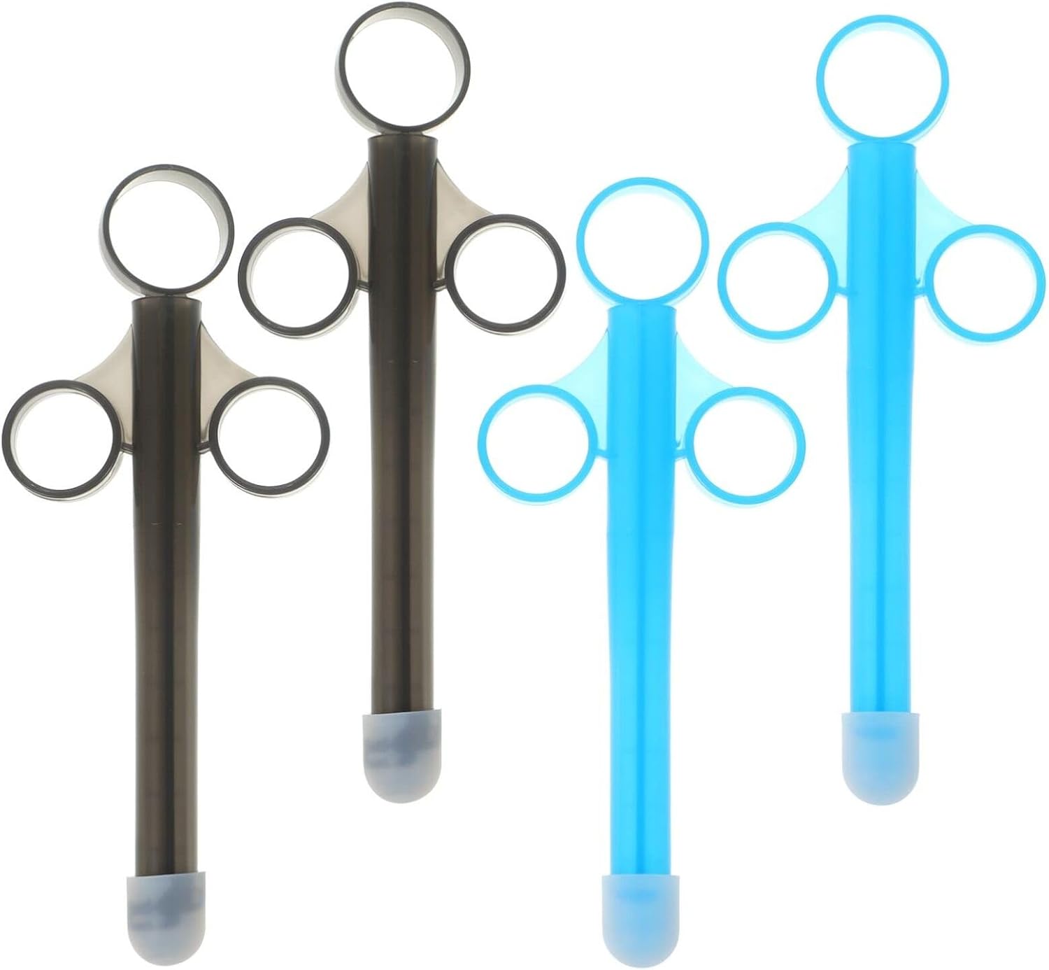 4 unidades de aplicador de lubricante jeringa de lubricante personal tirador aplicadores vaginales anales, inyector, jeringa de enema, cuidado de la