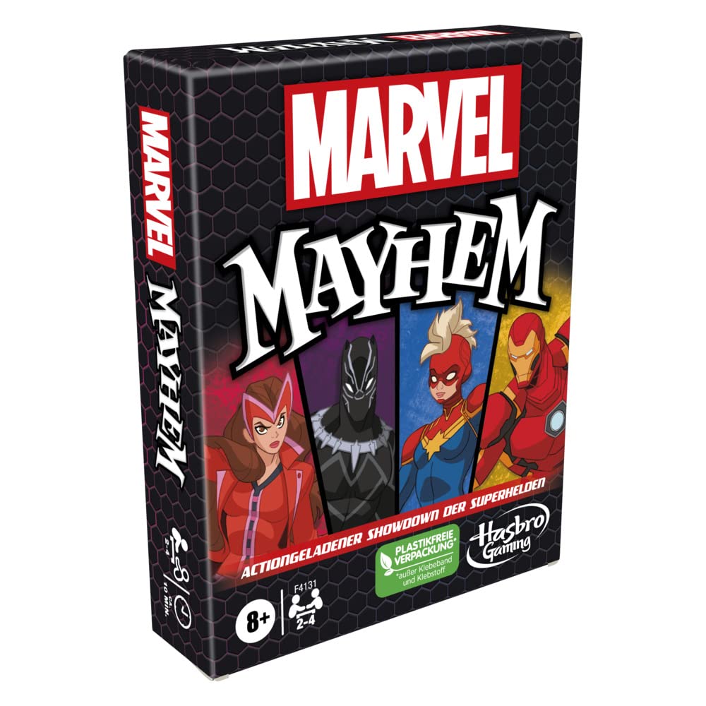 Giochi Supereroi Jeu De Cartes Marvel Chaos - Affronte-toi Avec Iron Man,  Captain Marvel Et Les Autres - Fun En Famille Dès 8 Ans Affrontement  Stratégique, image size:1000x1000
