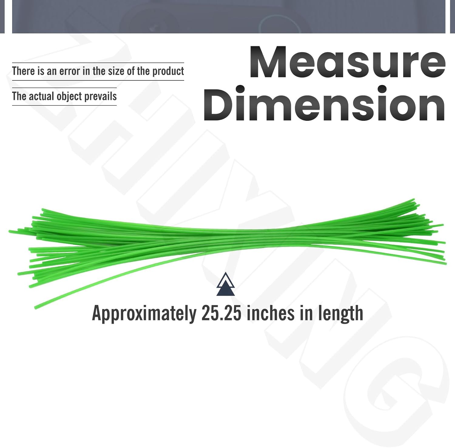 (60 Pack) Quality Universal 38238 Trimmer Line Green 25" .155" Compatible with DR Power Equipment Trimmer - for Mowing Thick Grass & Weeds