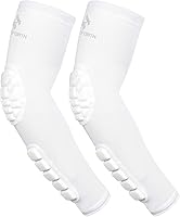 Vista 1 de Juego de 2 mangas de compresión acolchadas en el codo y en el antebrazo, para soporte y protección