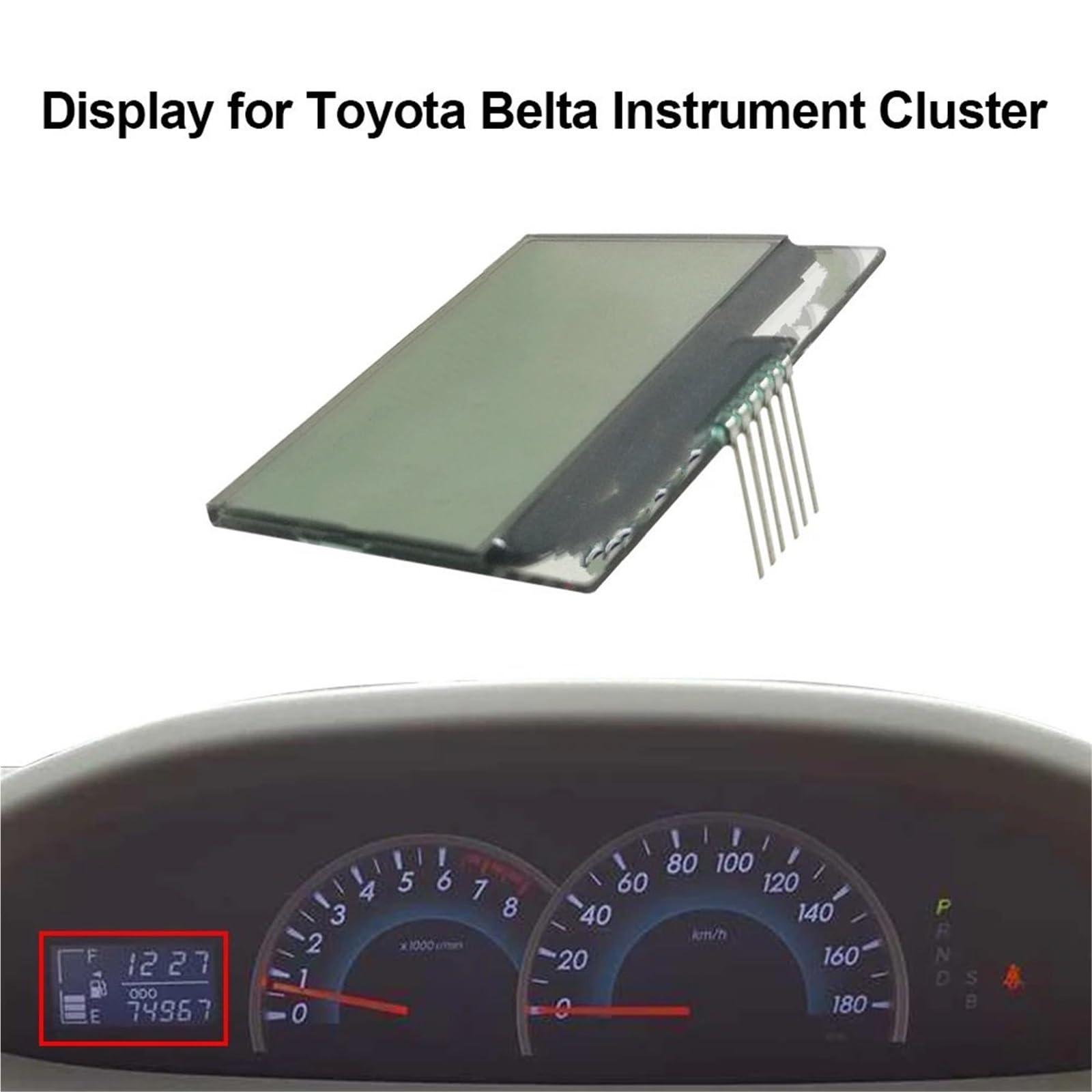 Contachilometri digitale Adatto per Toyota per Vios per Belta Quadro strumenti Display del cruscotto dell'auto