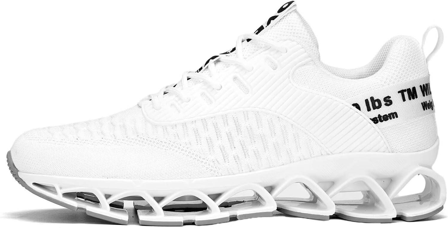 Vooncosir Men's Fashion Sneakers Breathable Mesh Running Shoes Blade Non Slip Soft Sole Casual Athletic Walking Shoes - Image 2