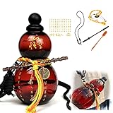 800ml/27oz Tritan Gourd Water Bottle with Shoulder Strap Set Dish Washer Safe BPA-free Leakproof Portable Gourd Drinking Bottle Flask Sport Jug Drinkware for Gym Outdoor Climbing Tour or Camping