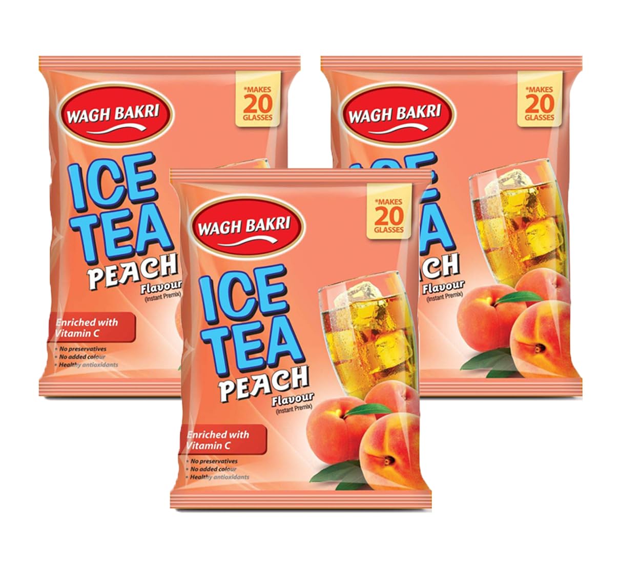 Wagh bakri Peach Iced Tea - 250 Gram (Pack of 3) (B0C9TM329C) Amazon Price History, Amazon Price Tracker
